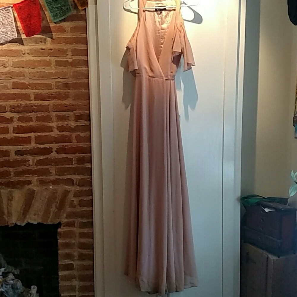 Lulu's Easy Listening Wrap Maxi Dress